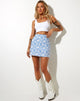 Immagine di Pelmo Mini Gonna in Love Checker Blu