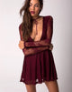 Immagine di Penley Skater Dress in pizzo femminile marrone