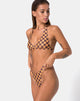 Immagine di Pesme Bikini Top in Mocha Checker