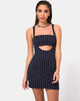Immagine di Petra Mini Dress in gessato navy