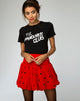 Immagine di Gonna a palloncino in Polkadot rosso e nero