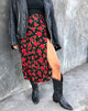 Immagine di Saika Midi Skirt in Roaming Rose Nero