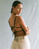 Immagine di MOTEL X OLIVIA NEILL Merita Crop Top in Nero Sartoriale