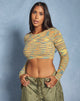 imaga di Salaka Crop Top in Space Dye Orange
