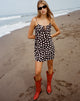 immagine di Mala Mini Dress in Grunge Daisy Nero