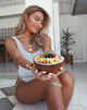 Immagine di Goddess Swimsuit in Crinkle Rib Bianco
