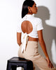 Immagine di Que Crop Top in Rib Ivory