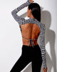 Immagine di Quelia Crop Top in Wavey Dogtooth