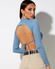 Immagine di Quelia Crop Top in Rib Grapemist