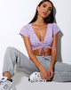 Immagine di Raeto Top in Ditsy Rose Lilac
