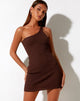 Immagine di Rapa Bodycon Dress in Knit Chocolate