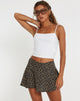 immagine di Rara Mini Skirt in Ditsy Floral Bronze