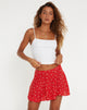 immagine di Rara Mini Skirt in Paisley Fun Red