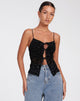IMMAGINE DEL TOP Rayu in Zebra Flock Nero