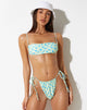 immagine di Reema Bikini Top in Ditsy Flower Lime Blue