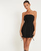 immagine di Alisa Mini Dress in Nero Sartoriale