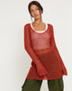 immagine di Juwita Mini Dress in arancione bruciato