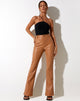 Immagine di Zoven Pantalone svasato in PU Peachy Tan