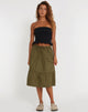 immagine di Gonna midi Reef in verde loden