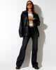Immagine dei jeans Bootleg rilassati in nero Grunge
