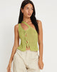 immagine di Tapa Cutout Top in Lime