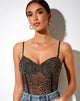 Immagine di Yecal Corpetto in maglia leopardata Rar Flock