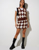 Immagine del gilet Sami in maglia Argyle Tan