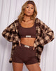 Immagine di Lou Hot Pant in Deep Mahogany Modern Day Label Embro