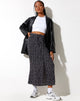 Immagine di Rima Midi Skirt in Dark Base Floral Nero
