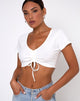 Immagine di Rivera Crop Top in Rib Ivory