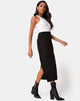 Immagine di Rollie Midi Skirt in Jumbo Rib Nero