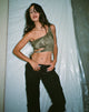 immagine di Romila Crop Top in Dystopian Crease Khaki