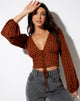 Immagine di Romina Top in Dainty Daisy Bombay Brown