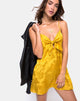 Immagine di Roppan Slip Dress in raso Mustard Rose