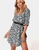 Immagine di Rosella Swing Dress in campo floreale Navy