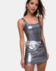 Immagine del vestito Rosie in argento metallizzato