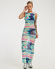 immagine di Roskila Maxi Dress in Multi Blur Orb Navy