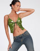 immagine di Rumak Crop Top in Holographic Lime