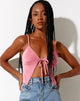 Immagine di Rumak Cami Top in crepe rosa caldo