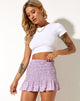 Immagine di Rylee Mini Skirt in Ditsy Rose Lilac
