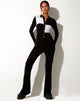 Immagine di Salish Jumpsuit in crepe bianco e nero