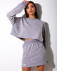 Immagine di Fawly Crop Top in Grey Wash Angel Embro Label