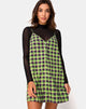 Immagine di Sanna Slip Dress in verde e viola Check