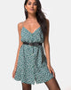 Immagine di Sanna Slip Dress in Floral Bloom Verde