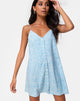 Immagine di Sanna Slip Dress in Ditsy Rose Blu