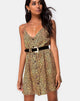 Immagine di Sanna Slip Dress in mini tigre marrone
