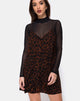 Immagine di Sanna Slip Dress in marrone giaguaro oversize
