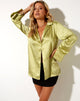 Immagine della camicia Saras in raso verde nilo