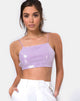 Immagine di Sasha Crop Top in Mini Sequin Lilla Opaco