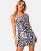 Immagine di Sattia Bodycon Dress in Trippy Zebra Clear Sequin